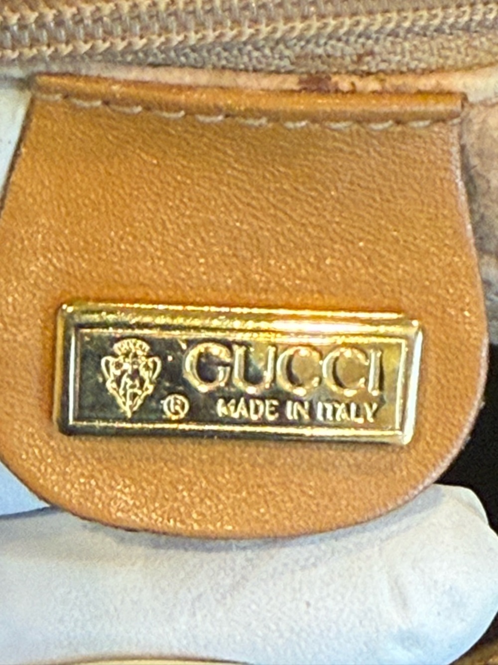Gucci Brown/Tan Micro GG Canvas and Leather Crossbody Bag - Picture 13 of 17